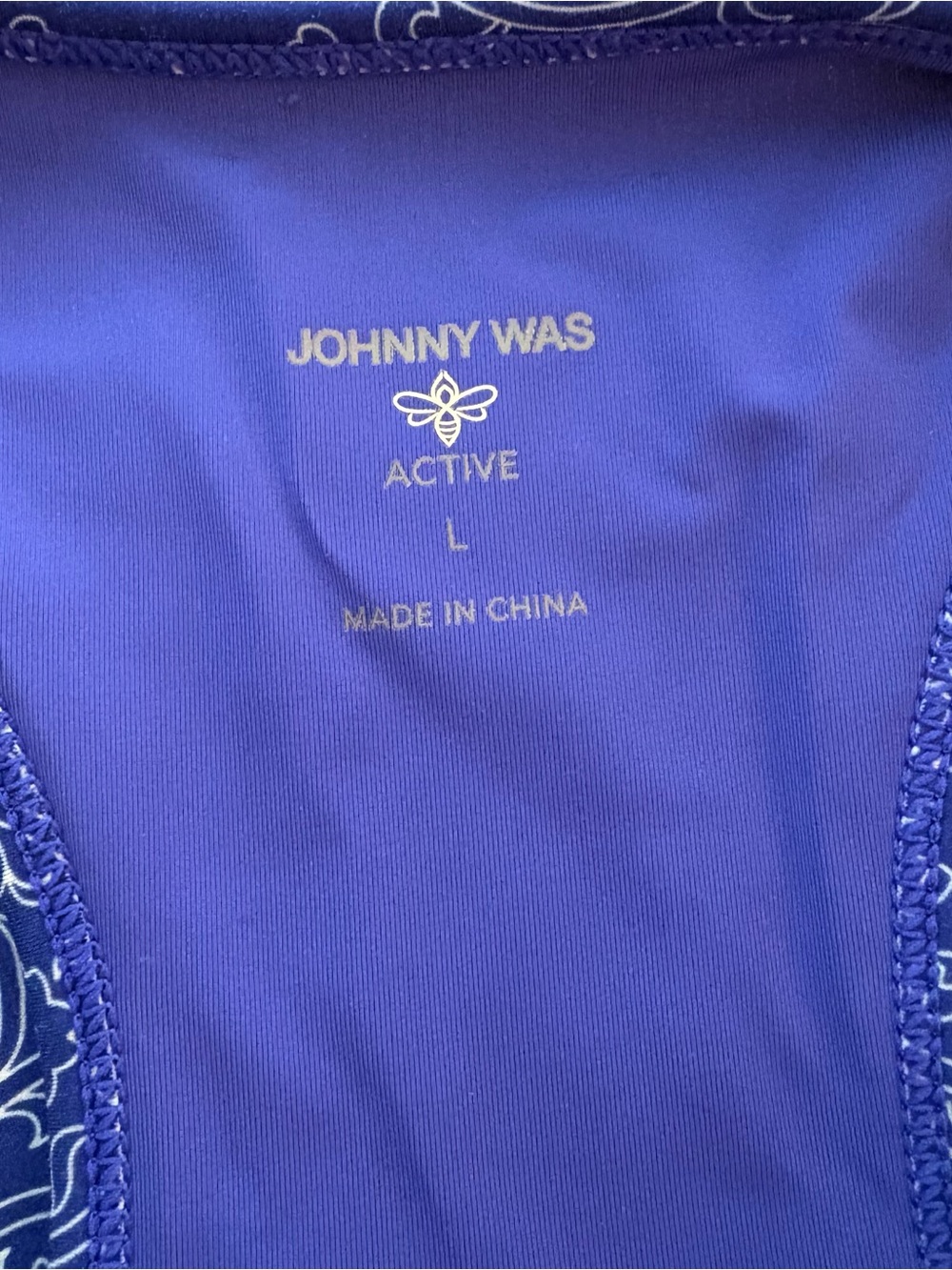 JOHNNY WAS Blue Wild Flower Be Active 2 piece Matching SET! Excellent condition - Picture 8 of 11